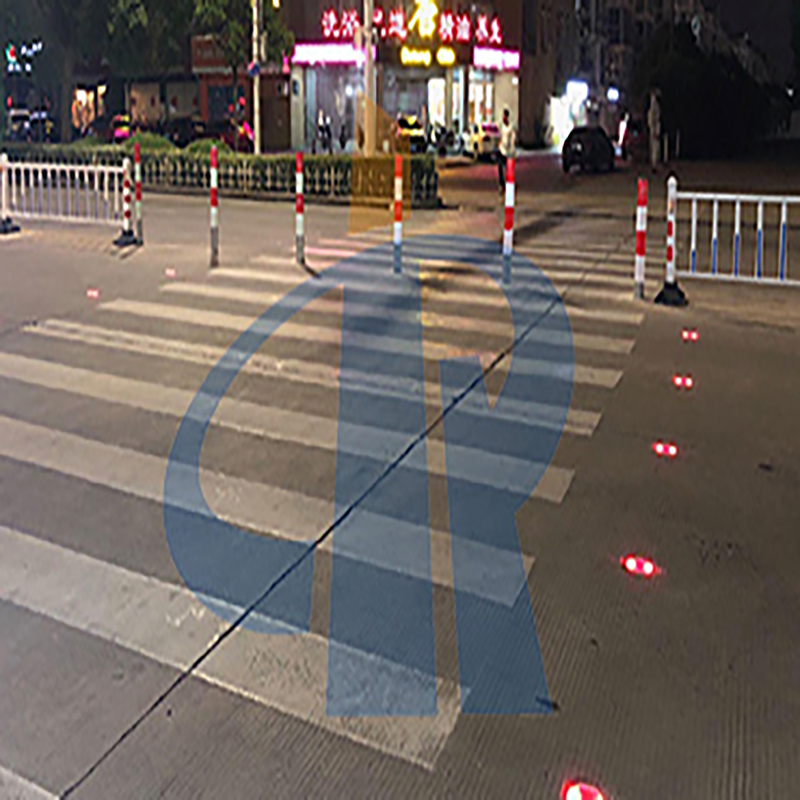 Smart Zebra Crossing Road Stud Control System Is Composed Of Three Parts